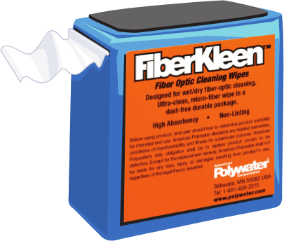 FiberKleen™ Fiber Cleaner -- For ferrules, bulkheads, and fiber end faces. Unique Type FC™ solvent blend cleans completely, leaves no residue, and evaporates quickly. No alcohol or water content means no streaking or residue.