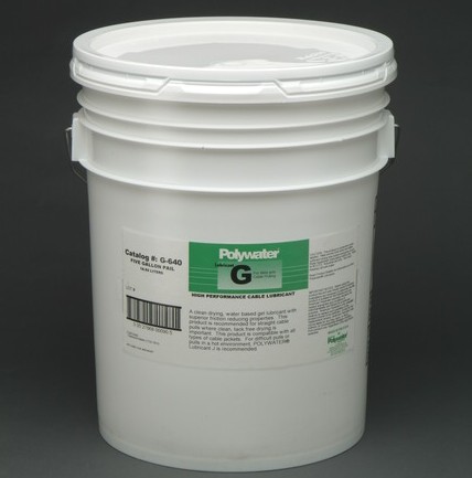 Polywater® G Clear Gel Cable Pulling Lubricant -- Temperature Stable, Universally Compatible*, Non-Staining.