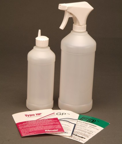 SpliceMaster® Refillable Spray Bottles -- Pre-Labeled Empty Plastic Pint Containers with Trigger Sprayers for Refilling from Larger Bulk Pails or Jugs.